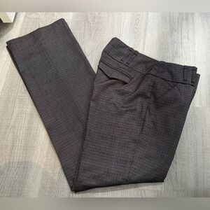 CHIME Black & White Textured Fabric Career Trouser/Pants. Size 7. Wide waistband